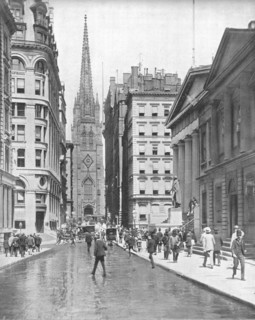 Wall Street, New York, USA, c1900.  Creator: Unknown.