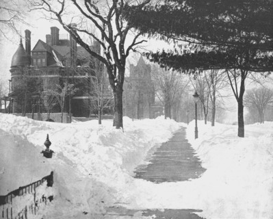 Summit Avenue in Winter, St Paul, Minnesota, USA, c1900.  Creator: Unknown.