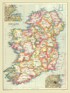 Map of Ireland, 1902.  Creator: Unknown.