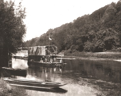 The Thames under Cliveden Wood, Berkshire, 1894. Creator: Unknown.