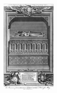 'The Monument of King Richard II. and Ann his Queen, in Westminster Abbey', mid 18th century. Creator: John Goldar.