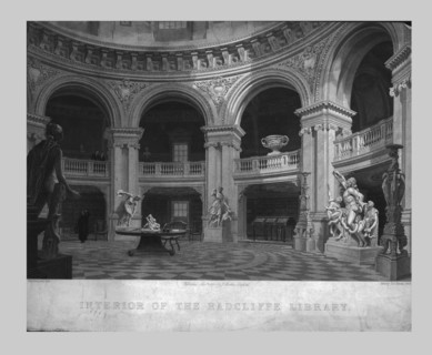 'Interior of the Radcliffe Library', 1835.  Creator: John Henry Le Keux.