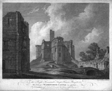 'Warkworth Castle', c1784. Creator: William Byrne.