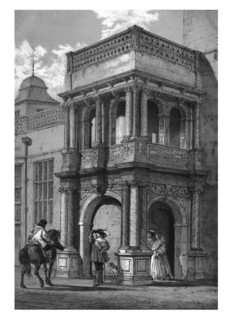 Porch at Audley End, Essex, c1840. Creator: Unknown.