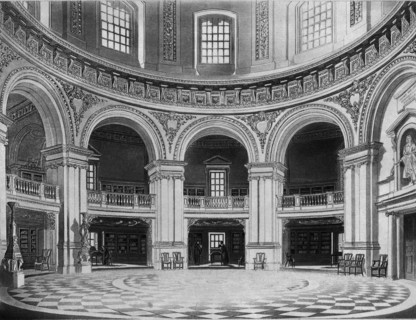 Interior of the Radcliffe Library, c1813.  Creator: J Bluck.