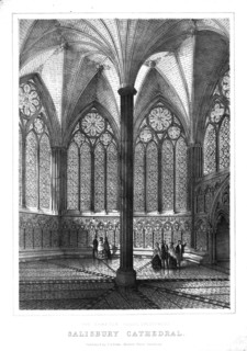 Restored Chapter House at Salisbury Cathedral, mid-late 19th century. Creator: Unknown.