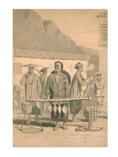 Fishmongers in Hong Kong, 19th century. Creator: M & N Hanhart.