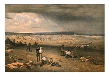 'Camp of the 3rd Division, July 9th 1855'.   Creator: Edmund Walker.