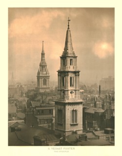 'St Vedast Foster, The Steeple', mid-late 19th century. Creator: Unknown.
