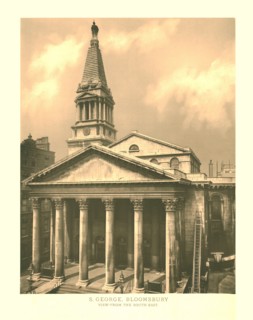 'St George, Bloomsbury, View from the South East', mid-late 19th century.  Creator: Unknown.