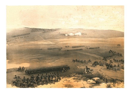 'The Cavalry Affair of the Heights of Bulganak - the First Gun...1854', (1855). Creator: Jonathan Needham.