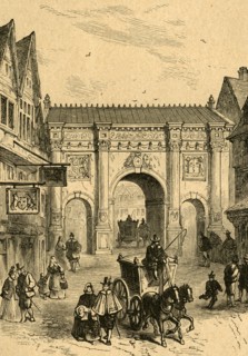 'The Old Wooden Temple Bar', (1897). Creator: Unknown.