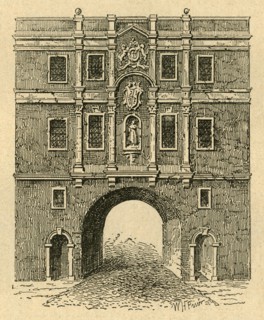 'Old Lud Gate, from a print published about 1750', (1897). Creator: Unknown.