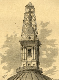 'The Scaffolding and Observatory on St. Paul's in 1848', (1897). Creator: Unknown.