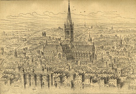 'St. Paul's and the Neighbourhood in 1540', (1897). Creator: Unknown.