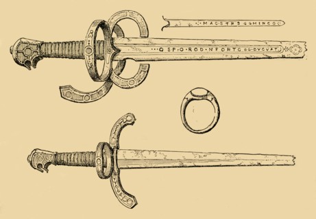 'Sword, Dagger and Ring of King James IV, of Scotland', 1897. Creator: Unknown.