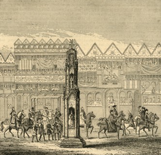 'Cheapside Cross, as it appeared in 1547', (1897). Creator: Unknown.