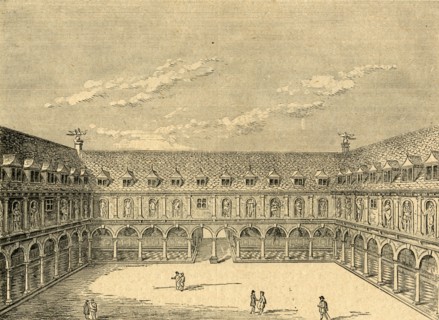 'Inner Court of the First Royal Exchange', (1897). Creator: Unknown.