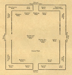 'Plan of the Exchange in 1837', (1897). Creator: Unknown.