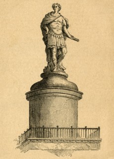 'Wren's Original Design for the Summit of the Monument', (1897). Creator: Unknown.
