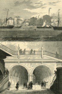 'The Thames Tunnel (as it appeared when originally opened for traffic)', (c1872). Creator: Unknown.