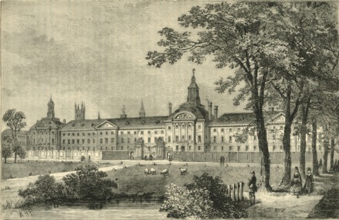 'Old Bethlehem Hospital, Moorfields about 1750', (c1872). Creator: Unknown.