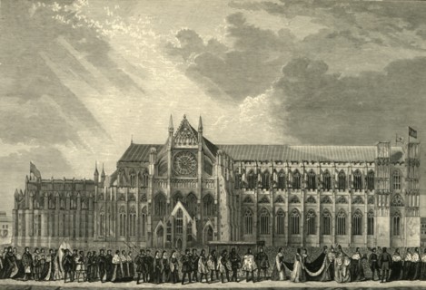 'The Coronation Procession of Anne Boleyn to Westminster Abbey', 1533, (1881). Creator: Unknown.