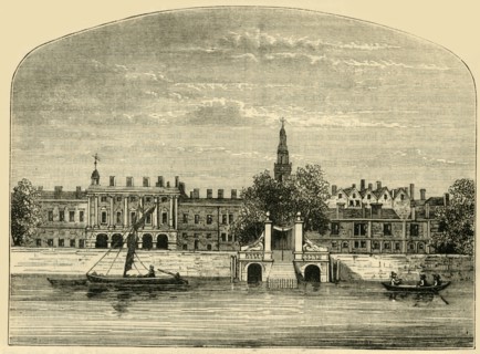 'Somerset House and Stairs', (1881). Creator: Unknown.
