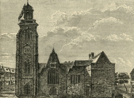 'West View of the Old Church of St. Martin's-in-the-Fields; Pulled Down in 1721', (1881). Creator: Unknown.