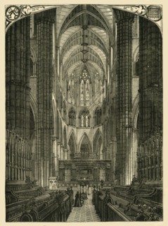 'Westminster Abbey: Interior of the Choir', (1881). Creator: Unknown.