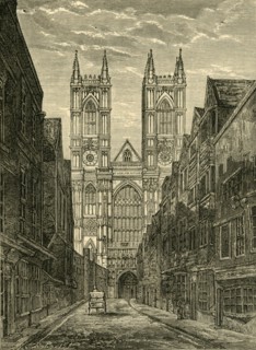 'West Front of Westminster Abbey, from Tothill Street', (1881). Creator: Unknown.