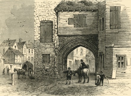 'Priory of St. Mary Overy, 1700', (c1878). Creator: Unknown.