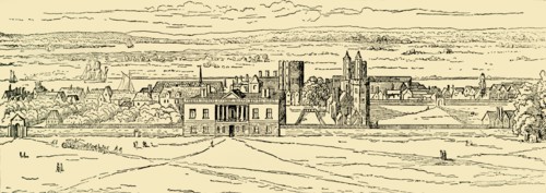 'Old View of Greenwich Palace. (After Hollar.)', (c1878). Creator: Unknown.