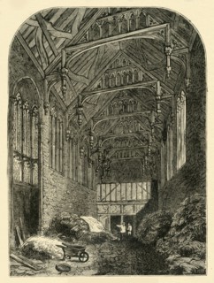 'Hall of Eltham Palace in 1835', (c1878). Creator: Unknown.