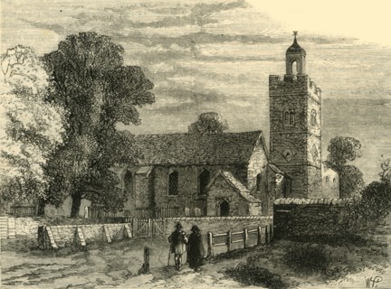 'Old Camberwell Church in 1750', (c1878). Creator: Unknown.