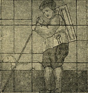'The Pedlar and his Dog, formerly in Lambeth Church', (c1878). Creator: Unknown.