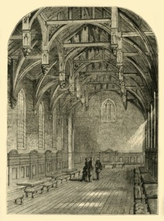 'Interior of the Great Hall, Lambeth Palace, 1800', (c1878). Creator: Unknown.