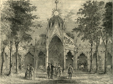 'Chinese Pavilion in Vauxhall Gardens', (c1878). Creator: Unknown.