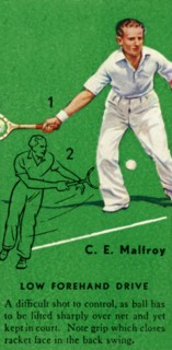 'C. E. Malfroy - Low Forehand Drive', c1935. Creator: Unknown.