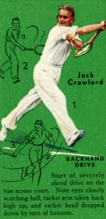 'Jack Crawford - Backhand Drive', c1935. Creator: Unknown.