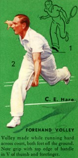 'C. E. Hare - Forehand Volley', c1935. Creator: Unknown.