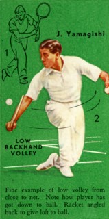 'J. Yamagishi - Low Backhand Volley', c1935. Creator: Unknown.