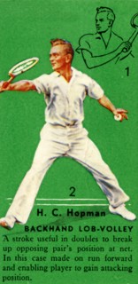 'H. C. Hopman - Backhand Lob-Volley', c1935. Creator: Unknown.