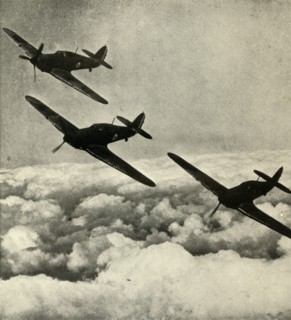 'Hurricanes Over France', 1939-1940, (1941). Creator: Unknown.