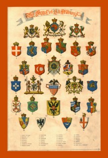 'The Arms of All Nations', 1858. Creator: Unknown.