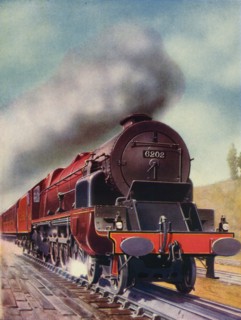 'Turbine-Driven "Pacific" belonging to the L.M.S. Railway', 1935-36. Creator: Unknown.