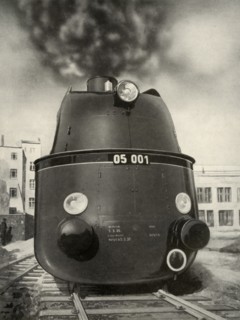 '119 Miles an Hour was attained on a trial run by this new German streamlined locomotive', 1935-36. Creator: Unknown.
