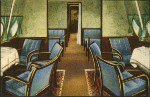 Saloon on board the Dornier Do X flying boat, 1920s, (1932).  Creator: Unknown.