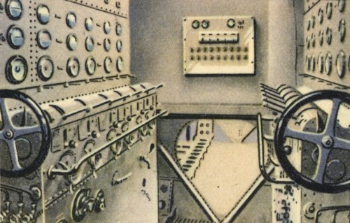 Control room on board the Dornier Do X flying boat, 1920s, (1932).  Creator: Unknown.