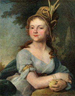 'Portrait of V. I. Arsenyeva', mid-1790s, (1939). Creator: Vladimir Borovikovsky.